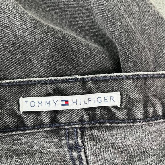 Vintage Tommy Hilfiger Jeans Womens 10 Black Denim Straight High Rise 90s Y2K - Picture 7 of 13